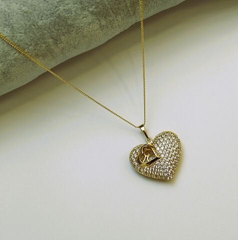 14K Rengi Xuping Kalp Kolye TK355