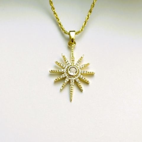 14 K Rengi Xuping Yıldız Kolye TK261