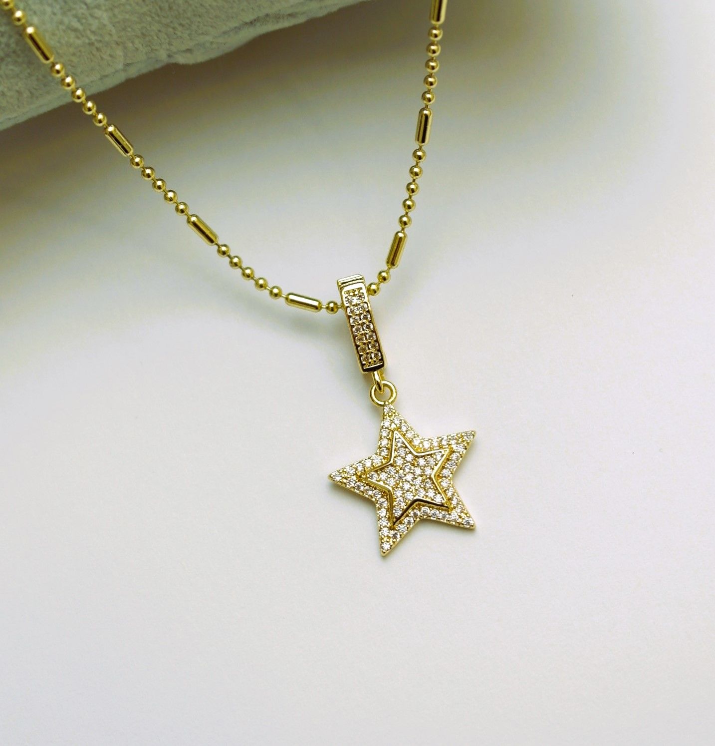 14 K Rengi Xuping Yıldız Kolye TK263