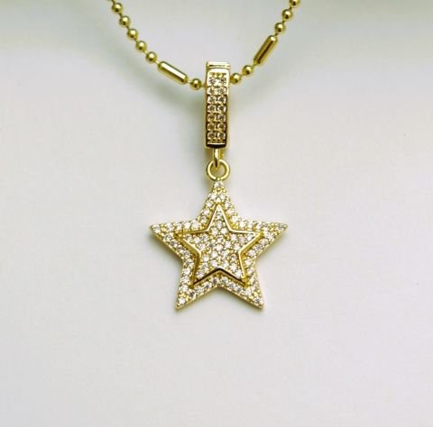 14 K Rengi Xuping Yıldız Kolye TK263