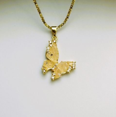 14 K Rengi Xuping Kelebek Kolye TK265