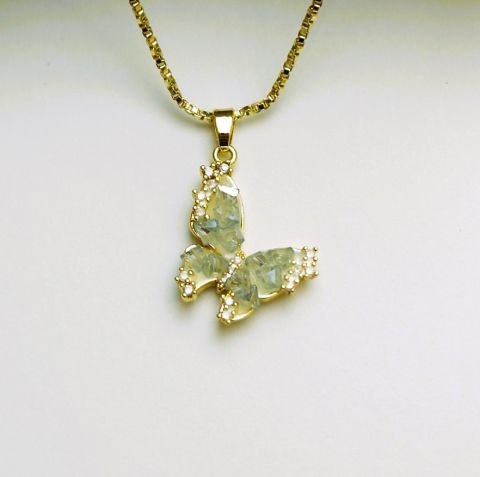 14 K Rengi Xuping Kelebek Kolye TK266