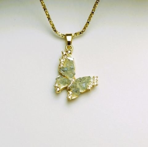 14 K Rengi Xuping Kelebek Kolye TK266