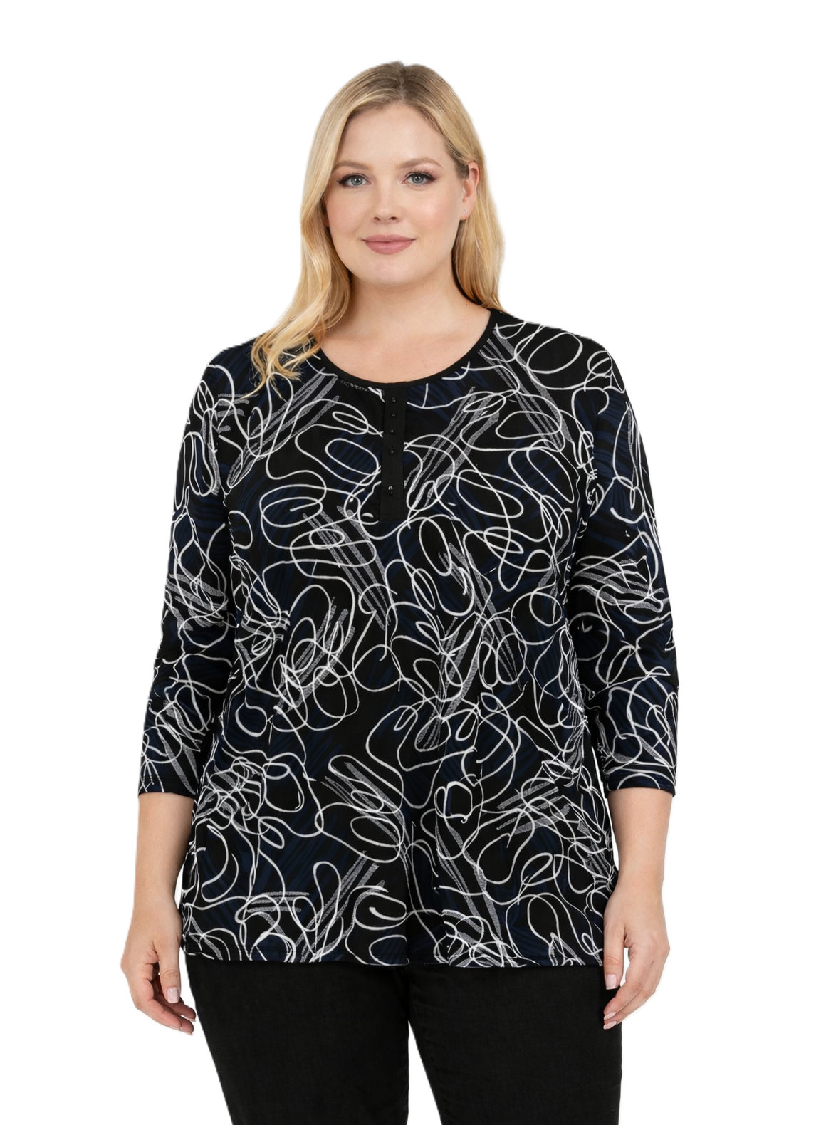 42/44/46 Beden Kapri Kol Viskon Bluz PB347