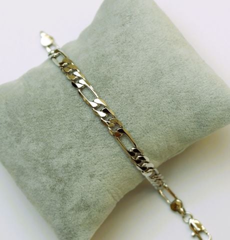 Gümüş Rengi Figaro Bileklik TBL465