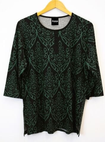 42/44/46 Beden Kapri Kol Viskon Bluz PB348