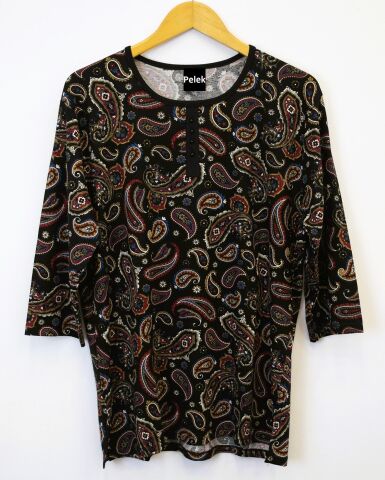 42/44/46 Beden Kapri Kol Viskon Bluz PB349