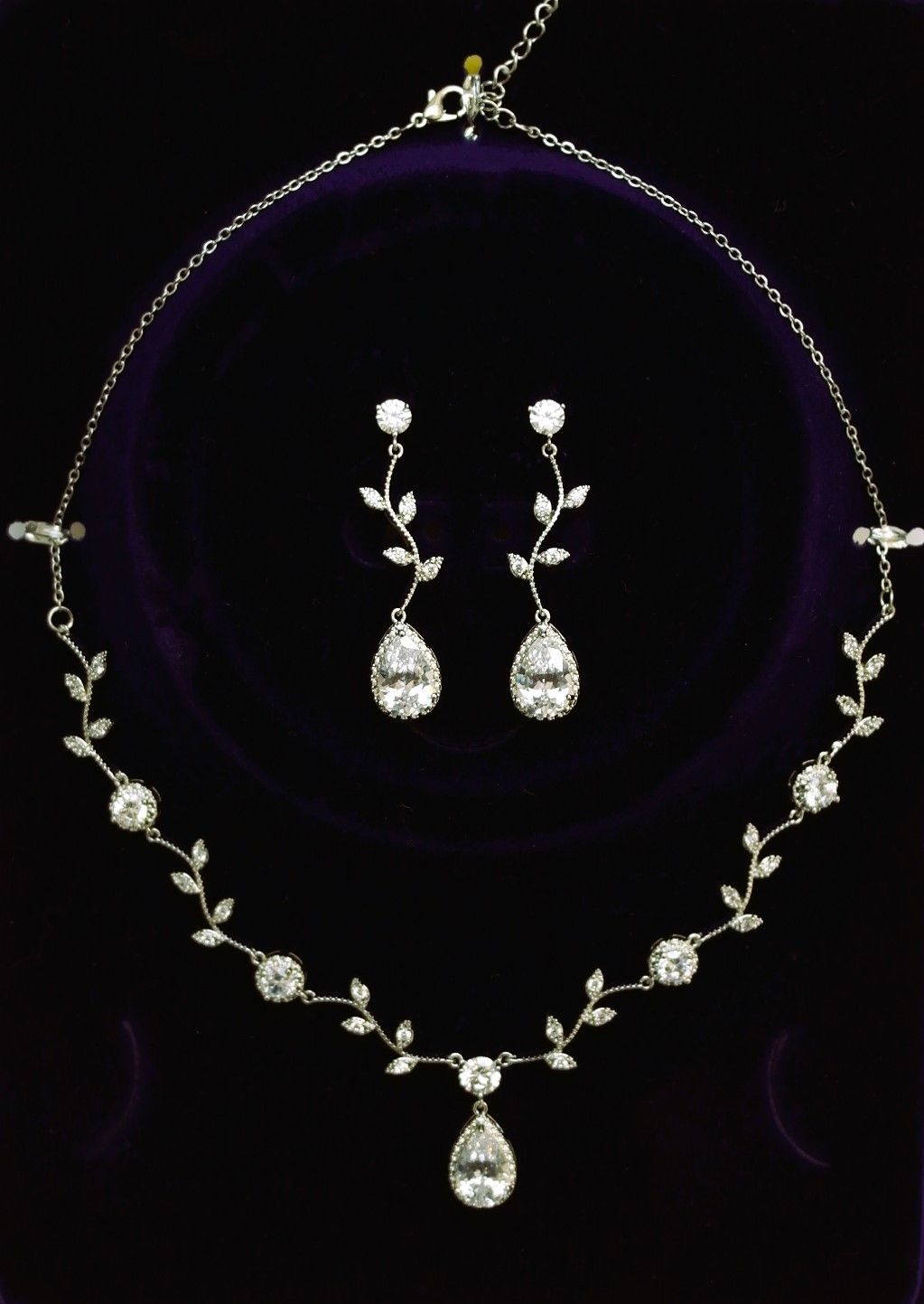 Pırlanta Model Zirkon Taşlı Set ZS02