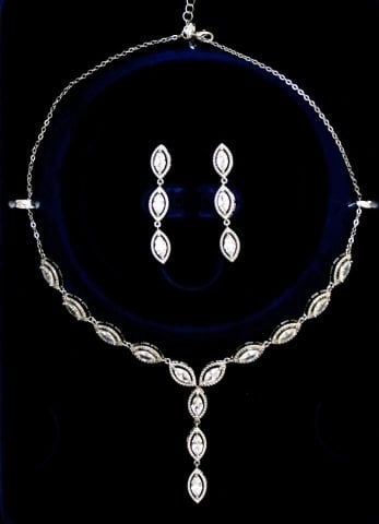 Pırlanta Model Zirkon Taşlı Set ZS05