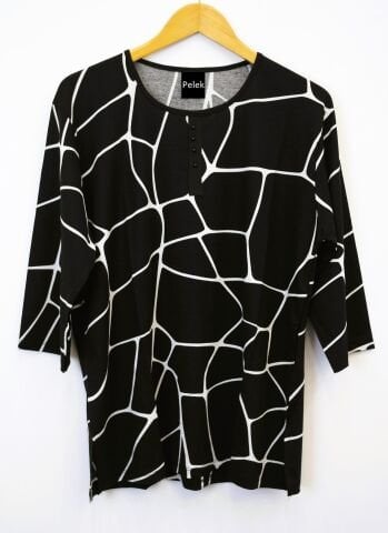 42/44/46 Beden Kapri Kol Viskon Bluz PB351