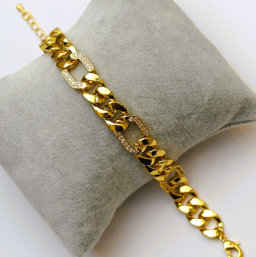 Altın Kaplama Zincir Bileklik AB141