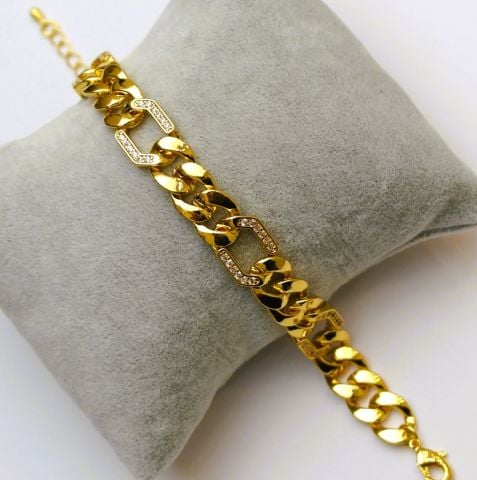 Altın Kaplama Zincir Bileklik AB141