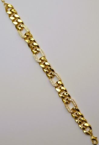 Altın Kaplama Zincir Bileklik AB141