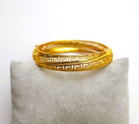 İmitasyon Altın Kaplama 15mm Kelepçe Bilezik AB38