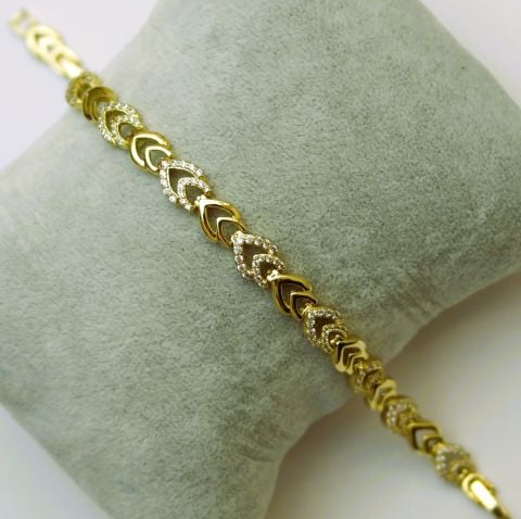 14 K Altın Rengi Xuping Bileklik TBL487