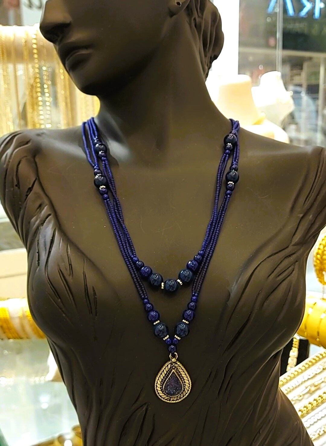 Lapis Lazuli Doğal Taş Kolye DT30