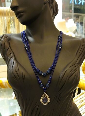 Lapis Lazuli Doğal Taş Kolye DT30