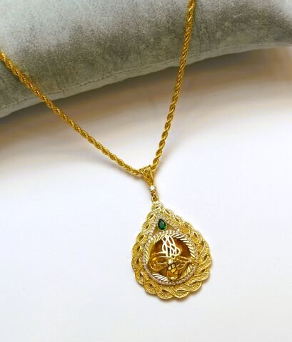 Altın Kaplama Tuğralı Kolye AB154