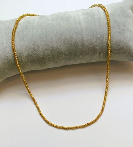 Altın Kaplama Dorikalı Kolye 45 Cm. AB156