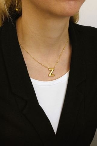 Harfli Balon Çelik Kolyeler TK121 Z