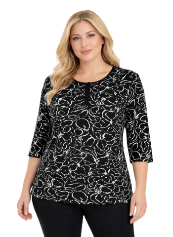 42/44/46 Beden Kapri Kol Viskon Bluz PB374