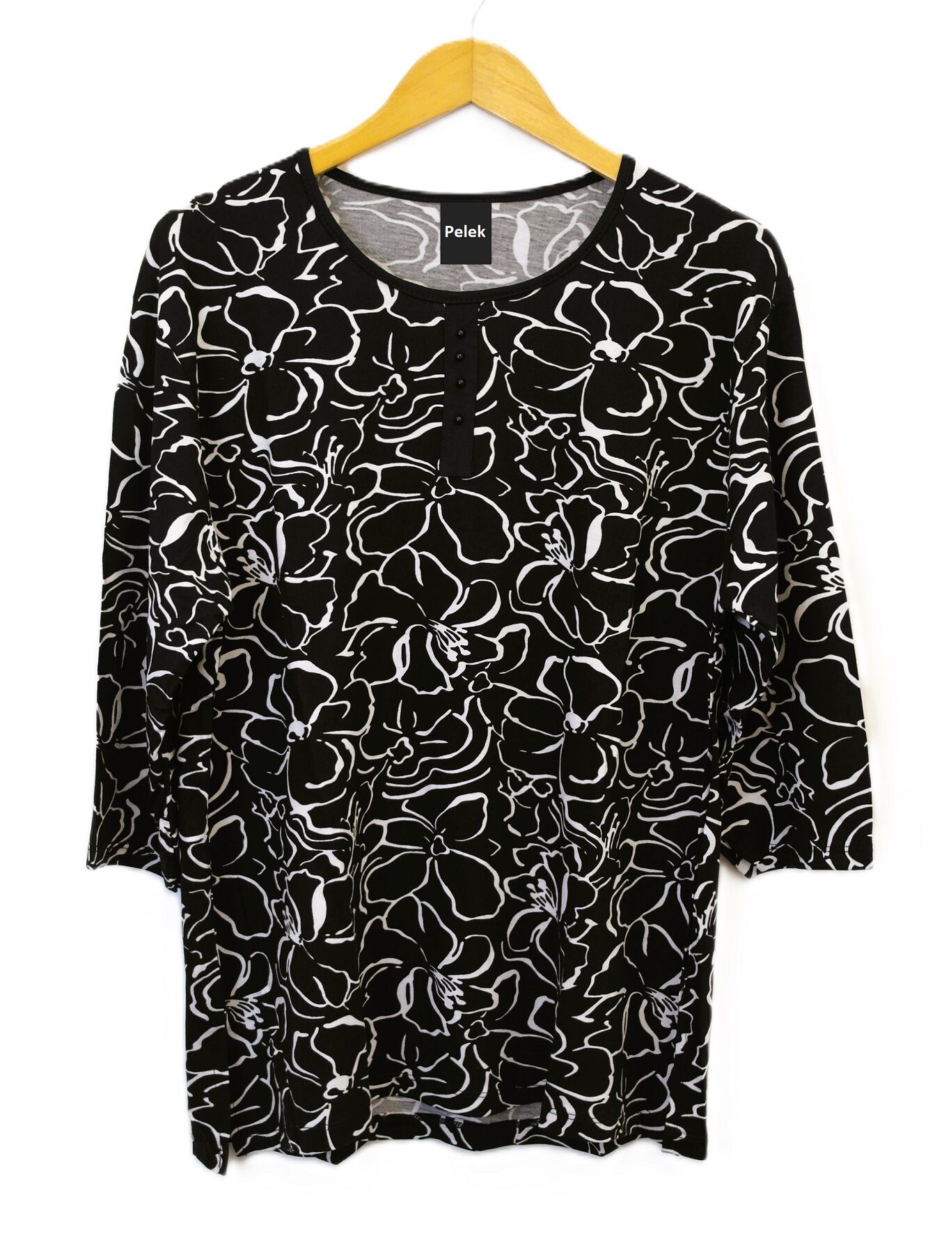 42/44/46 Beden Kapri Kol Viskon Bluz PB374