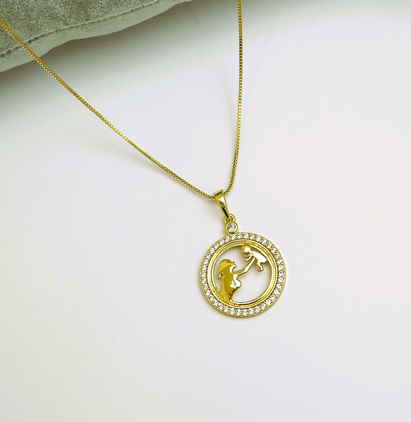 14 K Rengi Xuping Anne Kız Kolye TK271