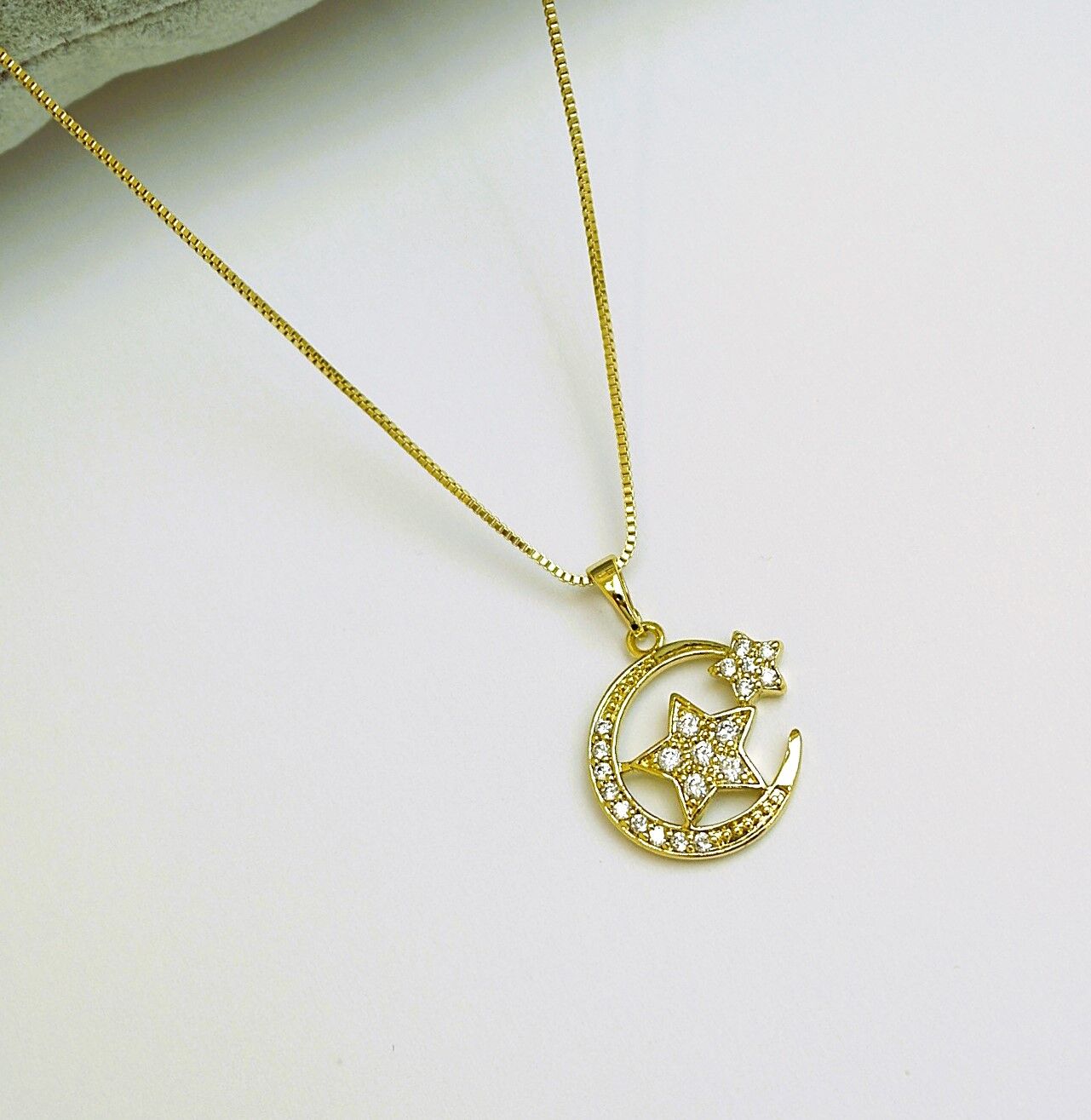 14 K Rengi Xuping Ayyıldız Kolye TK275