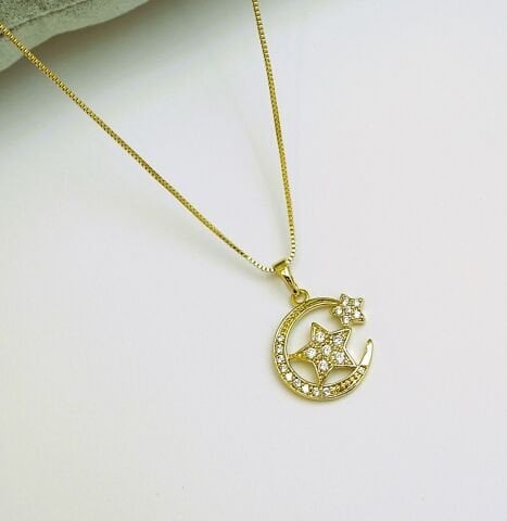 14 K Rengi Xuping Ayyıldız Kolye TK275
