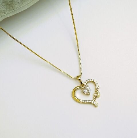 14 K Rengi Xuping Kalp Mom Kolye TK276