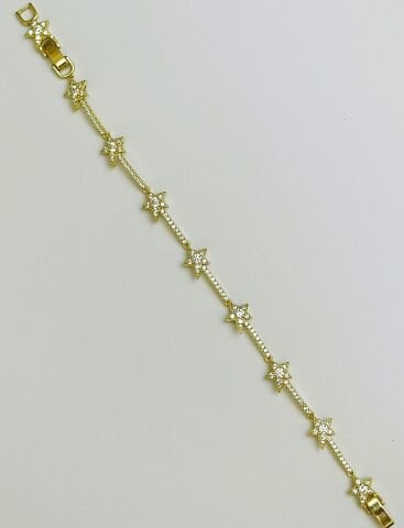 14 Ayar Altın Rengi Xuping Yıldız Taşlı Bileklik TBL504