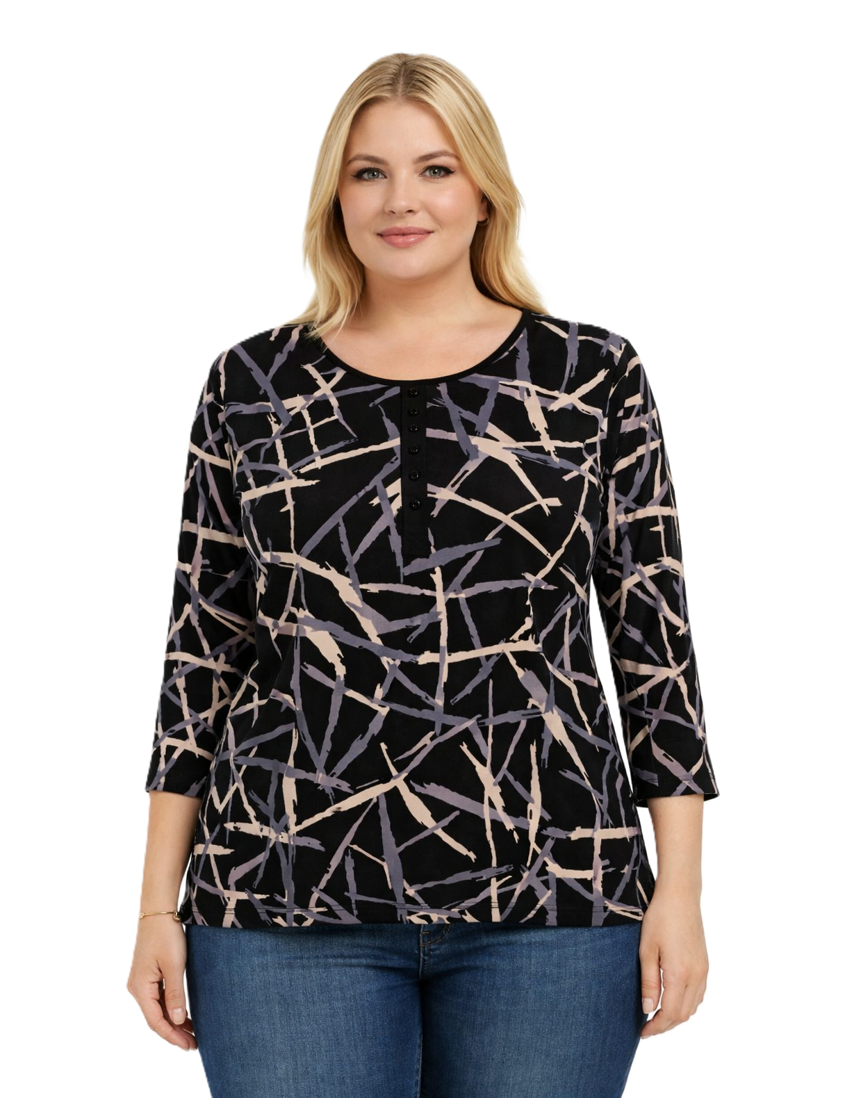 42/44/46 Beden Kapri Kol Viskon Bluz PB381