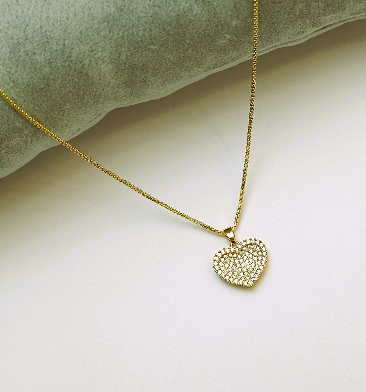 14 K Rengi Xuping Kalp Kolye TK281