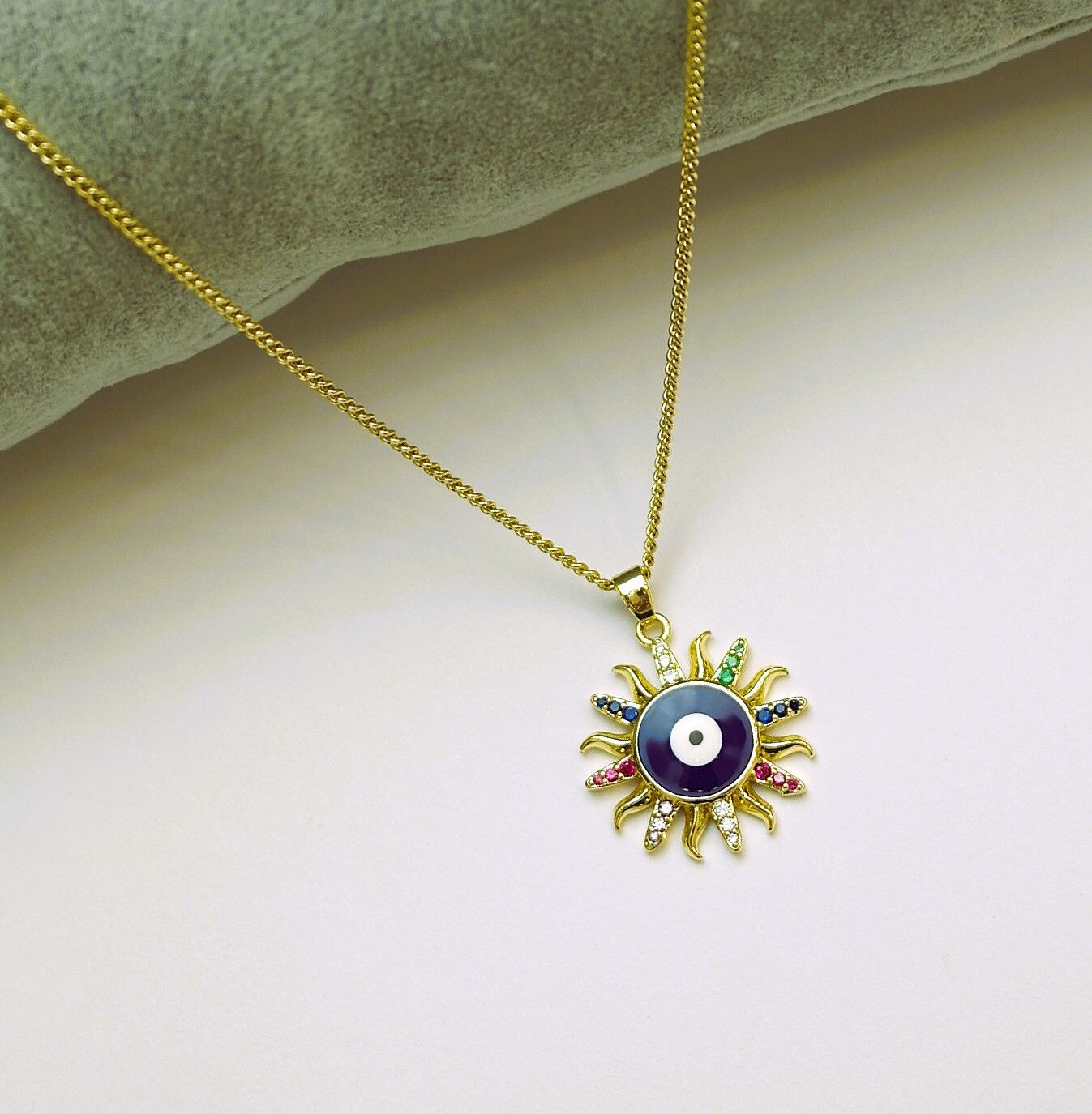 14 K Rengi Xuping Nazar Kolye TK282