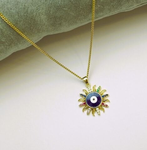 14 K Rengi Xuping Nazar Kolye TK282