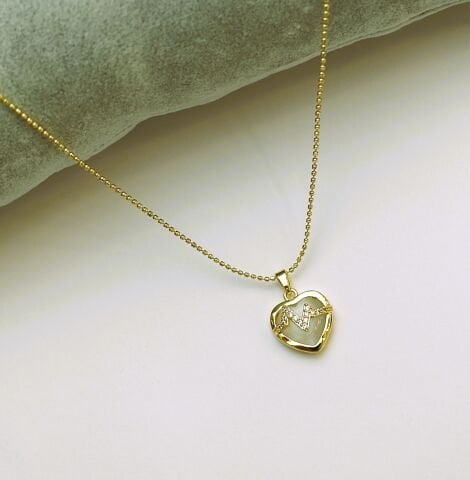 14 K Rengi Xuping Kalp Kolye TK290