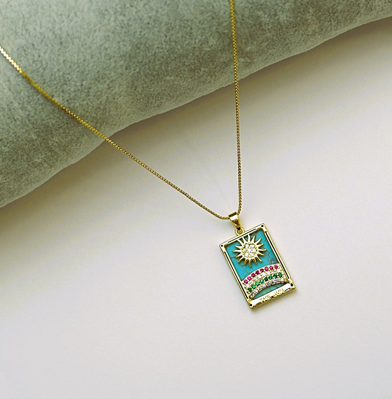 14 K Rengi Xuping Yaz Kolye TK300