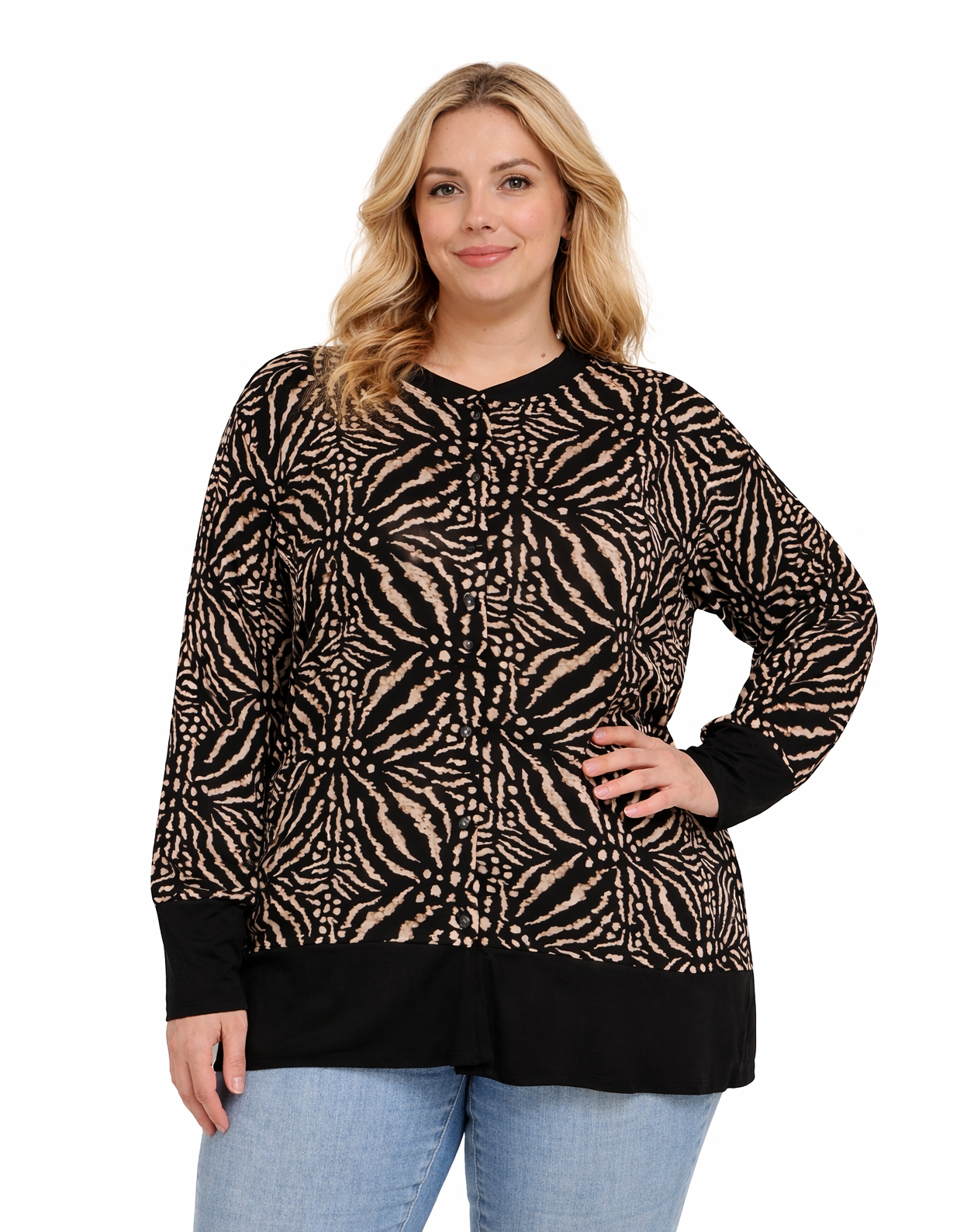 Büyük Beden Viskon Gömlek PB387