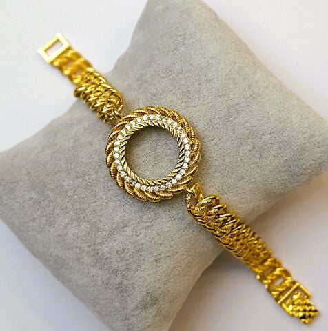 Altın Kaplama Çeyrek Altın Takılan Bileklik AB223