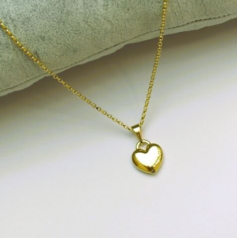 14K Altın Rengi Xuping Kalp Kolye TK305