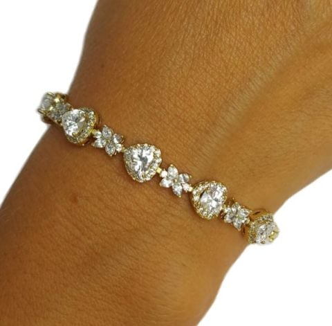 Vip Xuping 14 Ayar Altın Görünüm Bileklik TBL245