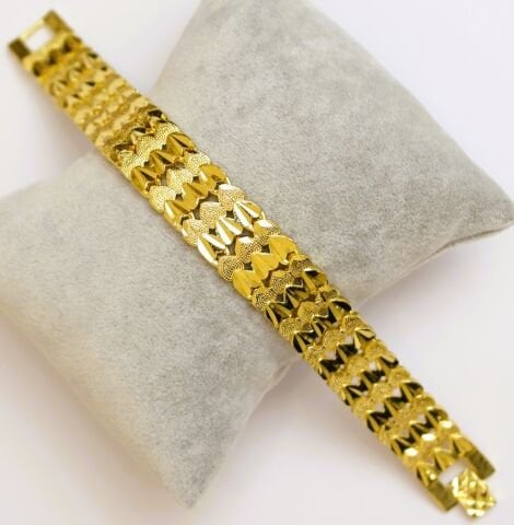 Altın Kaplama Kalpli Bileklik AB169