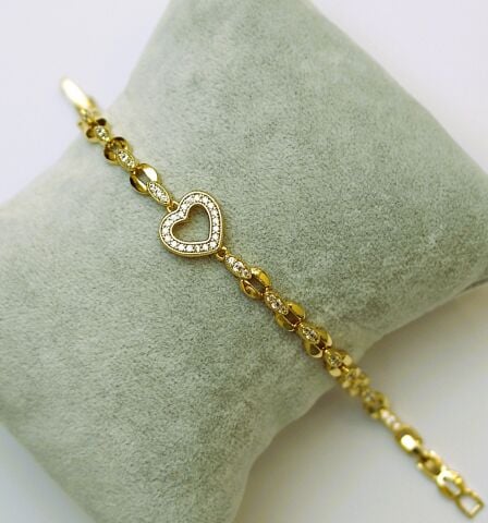 14 K Rengi Kalp Xuping Bileklik TBL514