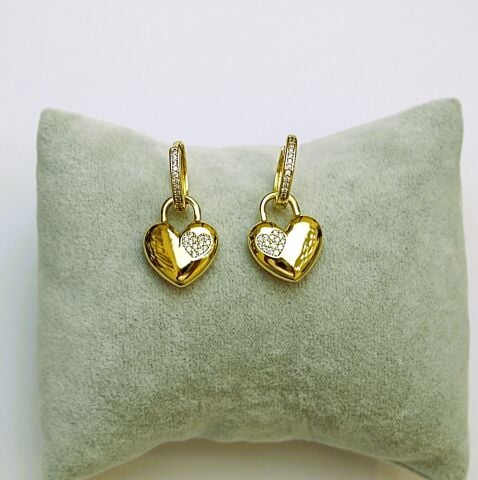 Xuping Kalp+Halka Taşlı Küpe ÇK145