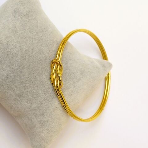 İmitasyon 22 Ayar Altın Rengi Aşk Düğümü Ajda Bilezik AB175