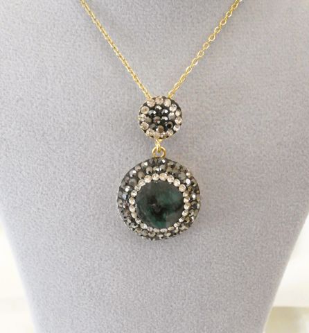 Zümrüt Doğal Taş Üçlü Set DT03
