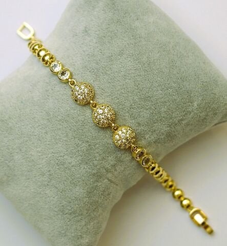 Vip Xuping 14 Ayar Altın Görünüm Bileklik TBL274