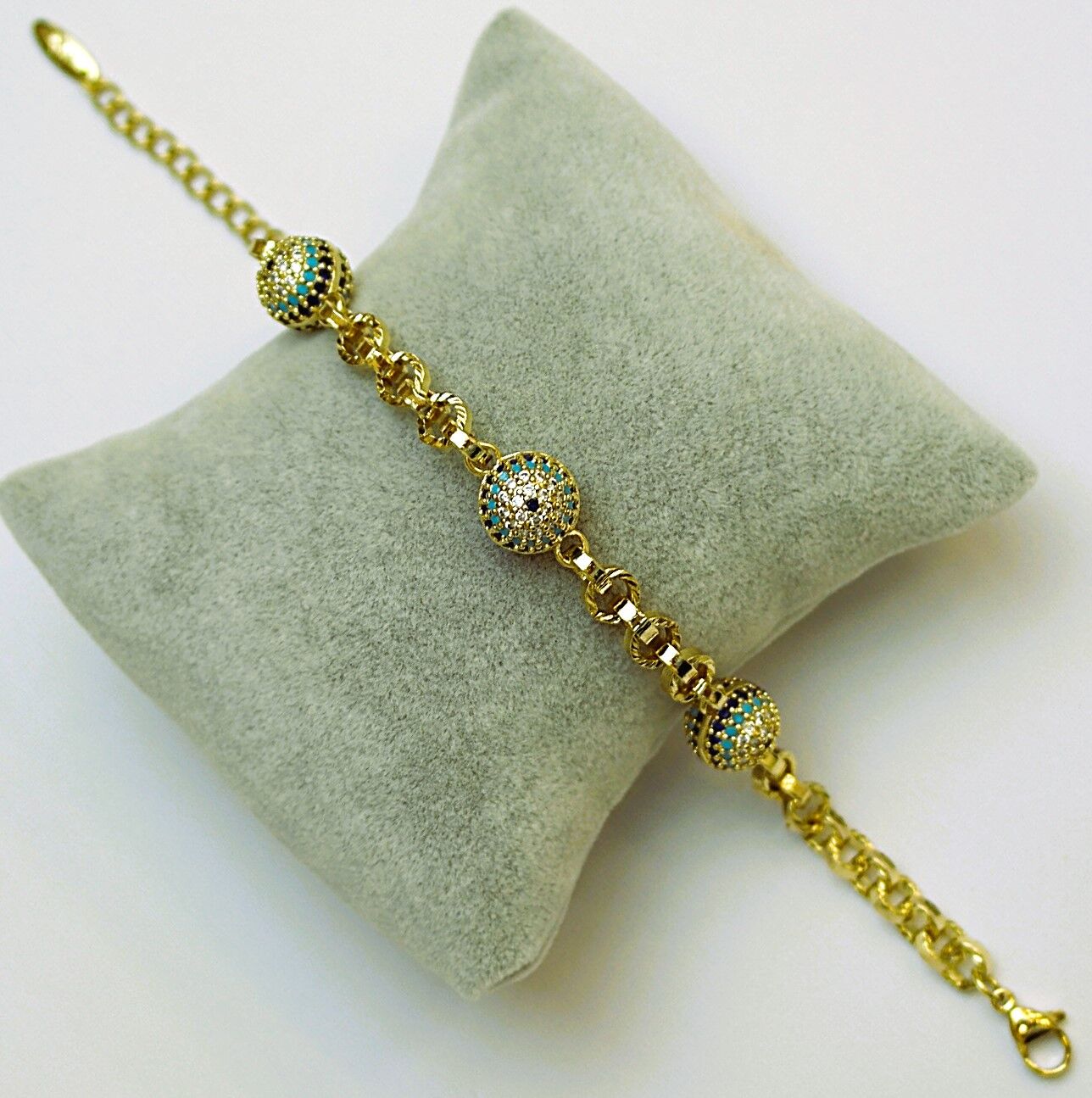 14 K Rengi Xuping Nazar Bileklik TBL520