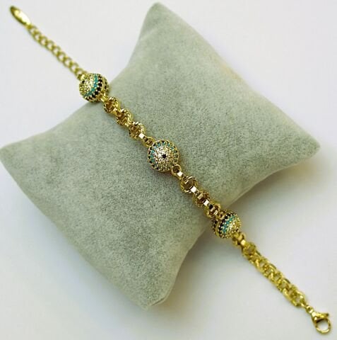 14 K Rengi Xuping Nazar Bileklik TBL520