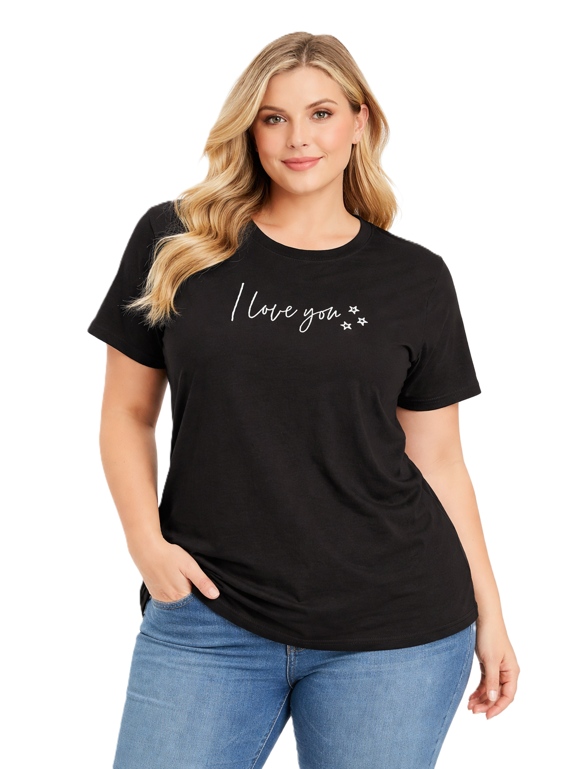 42/44/46 Beden Tişört-Siyah PB412